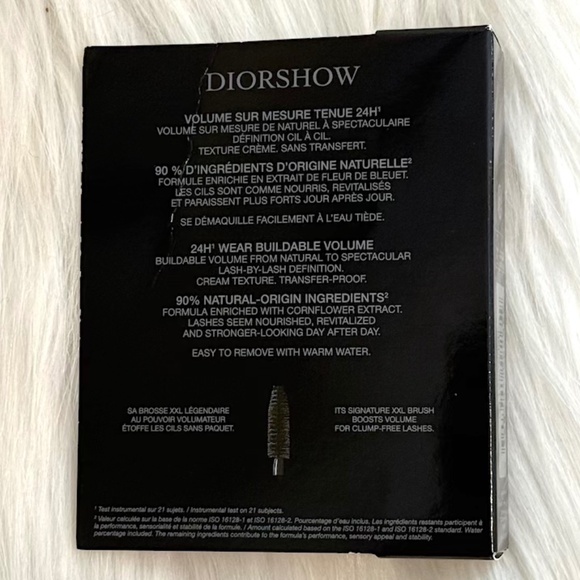 Diorshow 24H Buildable Volume Mascara - Travel Size 4ml/.13 oz (NIB) - Picture 4 of 6